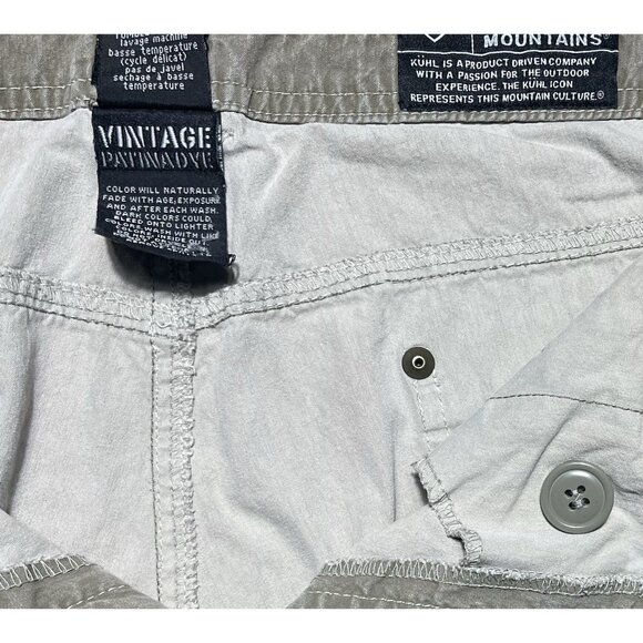 Kuhl Revolvr Khaki Outdoor Hiking Patina Dye Hybrid Pants - Men Size 38 X 32 - Picture 7 of 16